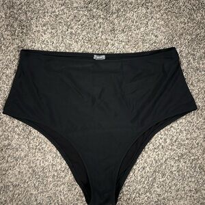 Aerie Black High-Waisted Bikini Bottoms
